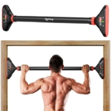 Lifelong Adjustable Pull-Up Bar for Home Gym | No Screws Hanging Bar, Adjustable Length (74-97cm), Doorway Chin-Up Bar, Gym Equipment for Men Workout, Strength Training. Weight Capacity (200kg)
