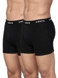 Levi’s Cotton 001 Classic Boxer Brief For Men With Contoured Double Pouch, Tag Free Comfort & Smartskin Technology (Pack Of 2), Multi