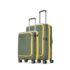 Aristocrat Solana Set of 3 (S+M+L) Hard Case Trolley Bags,Green