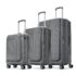 Aristocrat Comet Set of 3 (Cabin+Medium+Large) Hard Case Trolley Bags, Grey