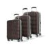 Aristocrat Comet Set of 3 (Cabin+Medium+Large) Hard Case Trolley Bags, Blue