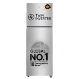 Haier 240 L 2 Star Frost Free Twin Inverter Double Door Refrigerator with Cool Pad for Extended Freezer Cooling & Spacious Fresh Zone (HEF-252EGSA-P, Moon Silver, 2026 Model)