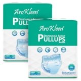 Arokleen Premium Adult Diaper Pants Style | Large (L) | 20 Units |Waist size (30-55 Inch (75-140 cm) | All-Night Absorption Protection | Unisex with Wetness Indicator | Odour Control