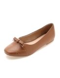 Symbol Premium Women’s Flat Ballerinas Dark Tan Ballet Flats_4 UK (AZ-SPW-FTW-BL04)