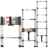 Story@Home Telescopic Ladder for Home 7 Steps Foldable | Aluminium Ladder Stairs for Home Use 6 Feet – Portable & Compact Extension ladders for Home & Outdoor Use