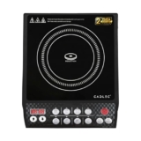 Cadlec CookFusion_5 2000W Induction Cooktop | 8 Cooking Modes, Auto Shut-Off, Over-Heat Protection, LED Display, BIS Approved, 2-Year Warranty | Black
