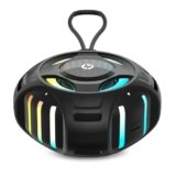 HP S305 Wireless Bluetooth Speaker (A20QDAA) | RGB LED Lights | Bluetooth 5.3 | IPX7 Waterproof | 20-Hour Playtime | Built-in Mic | USB-C Charging | Volume Control | Portable | Black (Black) (A20QDAA)