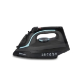 Bajaj MX 45 Steam Aluminium Soleplate Iron | 2000 Watts Power For Faster Ironing | Non Stick German Coated Technology | 220 Ml Water Tank Capacity | 2-Yr Warranty 【Black & Grey】