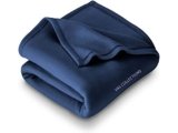 VAS COLLECTIONS – 300 TC All Season Solid/Plain Light Weight Polar Fleece Single Bed Blanket (152 x 230 cm, Blue), Lightweight
