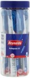 Reynolds R7 8 BLUE 2 BLACK RollerBall Pens| Roller PEN WITH COMFORTABLE GRIP | BLUE ROLLER BALL PENS FOR WRITING | PEN FOR PROFESSIONALS | 0.7 mm TIP SIZE