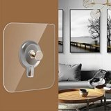 Boniry 30 Pcs Photo Frame Hooks for Wall Without Drilling Transparent Wall Hooks for Hanging Strong | Adhesive Hooks for Wall Heavy Duty | Self Adhesive Hook for Heavy Duty Use Hook