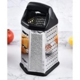 Oniswell 6 Side Stainless Steel Professional Multi Purpose Grater | 8 Inch | Vegetable Chopper Slicer Kitchen Cutter, Shredder for Cheese & Vegetables
