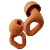 Zenz Unwind Ear Plugs for Sleeping, Reusable Silicone Earplugs for Snoring, Yoga, Focus & Travel, 27dB Noise Reduction, 4 Sizes XS/S/M/L, Soft Comfortable Fit with Case (Blaze Orange, One Size)
