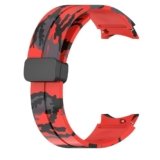 Prolet Soft Silicone Strap with Folding Magnetic Lock Compatible with Galaxy Watch 5 Pro/ 6/5/4 40mm 44mm/ Galaxy Watch 4 Classic 46mm|Adjustable Silicon Strap