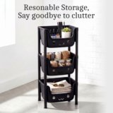 Carlos 3 Compartments Plastic Cabinet for Multipurpose Storage Bedroom|Hospital Plastic Kitchen Cabinet(Finish Color – ALL, DIY(Do-It-Yourself))