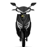EOX E2 Low Speed Electric Scooter Non RTO with 60-70Km Range, Portable Lithium Battery & Charger (Black Colour)