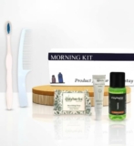 Clayherbs Pack-1kit Morning Kit In Card Box and Free Dental Floss With Each Kit | Hotel Accessories | Hotel Guest House Toiletries Kit | 20 Ml Shampoo, 15g Soap, Comb, 8g Toothpaste & A Brush