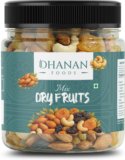 Dhanan foods Natural Premium Healthy Nutmixed[ 250gm ][ JAR ] Almonds, Assorted Fruits & Nuts, Cashews, Dry Dates, Raisins, Kernels(1 x 0.25 kg)