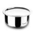 Amazon Brand – Solimo Plastic Linea Storage Containers with Lid Food Grade Set of 3 (1.3L, 2.3L & 3.8L) | Stackable Kitchen Storage Bowls, BPA-Free, Multipurpose Containers (Grey)