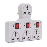 4 Universal Socket 3 Switch Multiplug Sockets Extension Board/Extension Cord