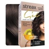 Streax Gel Hair Colour for Women & Men, Natural Brown 4, 150ml | Hair Colour Brown| 100% grey coverage | Long Lasting Hair Color, Easy to Use | Ammonia-Free Hair Color, Lasts Up to 20 Washes