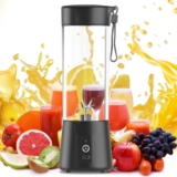 LUUKMONDE Portable Juicer Mixer Blender For Smoothies & Juices, Rechargeable 6 Blades Mini Bottle Juicer Blender Smoothie Shaker, Electric Travel Juice Maker Fruits Juice Grinder (Multi)