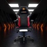 Nilkamal Fyrebird Ergonomic Gaming Chair with Adjustable Neck, Lumbar Pillow, 3D Adjustable Armrest, Gas Lift Mechanism, & 100mm Tilt (Vaden)