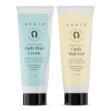 Arata Curl Styling Combo (Mini) For Curly, Frizzy & Dry Hair|Reduces Frizz | Moisturises & Hydrates Curls | Natural Hold | Sulphate, Paraben & Silicone Free | For Men & Women (50ml +50ml)