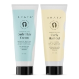 Arata Curl Styling Combo (Mini) For Curly, Frizzy & Dry Hair|Reduces Frizz | Moisturises & Hydrates Curls | Natural Hold | Sulphate, Paraben & Silicone Free | For Men & Women (50ml +50ml)