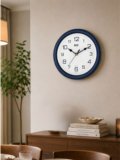 AJANTA Analog 20.5 cm X 20.5 cm Wall Clock(Blue, With Glass, Standard)