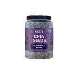 RJ 7773 Chia Seeds – 100% Clean Chia Seeds for Eating | Certified Organic | Seeds for Weight Management | Rich in Calcium, Protein & Fiber, Omega 3 and Antioxidant | Healthy Snacks (500g)