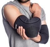 FOVERA Elbow Support Compression Sleeve for Tennis Elbow, Golfer’s Elbow, Tendonitis Pain Relief | Ideal for Workout, Tennis, Volleyball, Cricket for Men & Women (Size – L, 1 Pair)