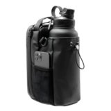 Magnetic Gym Bottle Holder Bag with Storage Pockets, Zippered Compartments & Phone Mesh Pocket – Water Bottle Carrier for Gym Rack, Locker, Car and Fitness Equipment | Holds up to 3 kg