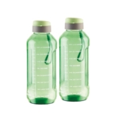 ATTRO Ultra Pro 2 Motivational 2-Liter BPA-Free Water Bottle with Leak-Proof Flip-Top Cap, Nylon Strap and Stylish Mint Green Color for Daily Hydration-Set Of 2