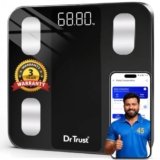 Dr Trust USA Legend Smart Scale | 20+ Parameters | US FDA approved | Unlimited Users Bluetooth BMI Weight Scale with 3 Years Warranty Weighing Machine & Body Fat Analyzer for Health Monitoring (Black)