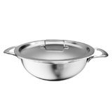 Lifelong LLTPDK003 Triply Deep Kadai with Riveted Handles with Stainless Steel Lid 2.8 litres Capacity (24 cm Diameter, Induction and Gas Stove Friendly)