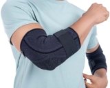 FOVERA Elbow Support Brace with Strap – Adjustable Compression Elbow Binder for Tennis Elbow, Golfer’s Elbow, and Tendonitis Relief – Comfortable Arm Sleeve for Sports and Recovery (Size – XL, 1 Unit)