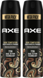 AXE Dark Temptation Long Lasting For Men (Pack of 2) Body Spray  –  For Men(430 ml, Pack of 2)