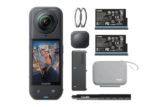 Insta360 X5 Essentials Bundle – Waterproof 8K 360° Action Camera, Leading Low Light, Invisible Selfie Stick Effect, Rugged and Replaceable Lens, 3-Hour Battery, Built-in Wind Guard, Stabilization
